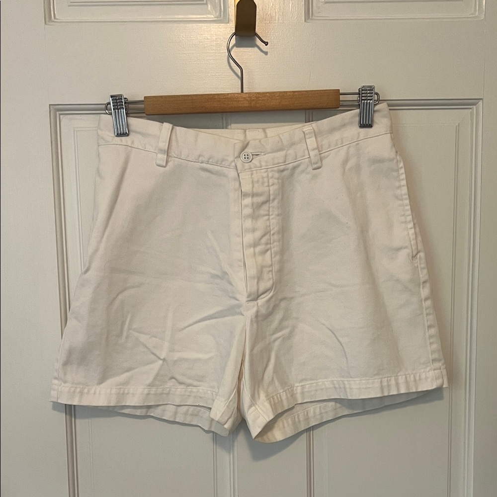 GAP Factory White Cotton Shorts